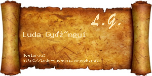 Luda Gyöngyi névjegykártya
